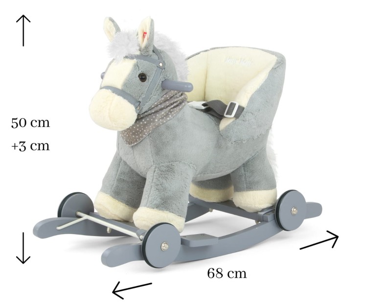 Koń na biegunach Polly Gray