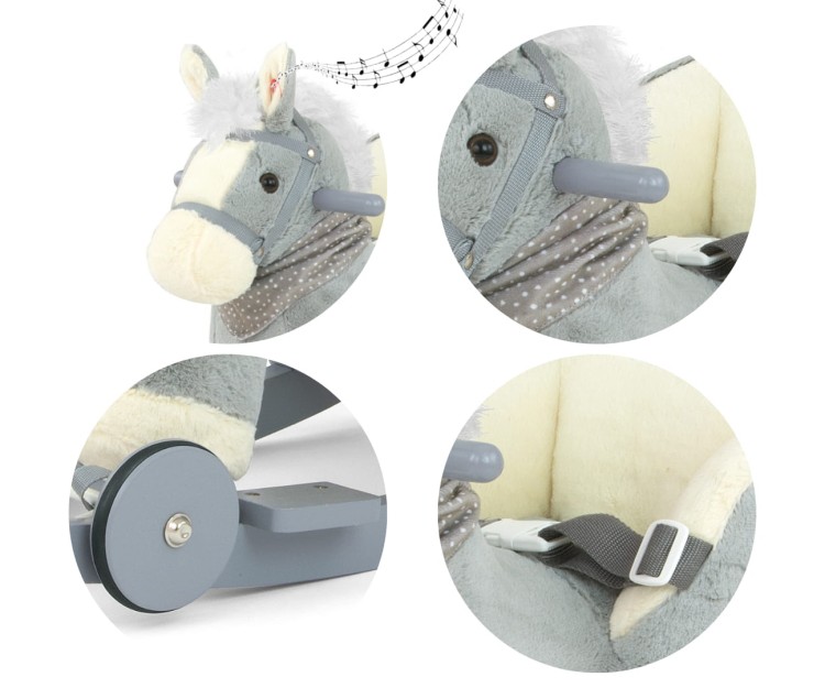 Koń na biegunach Polly Gray