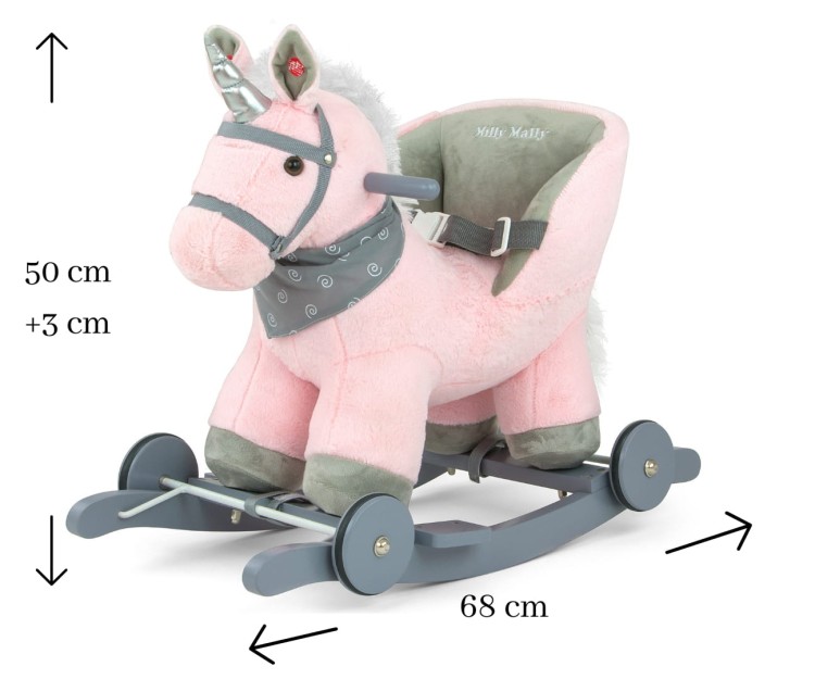 Koń na biegunach Polly Pink
