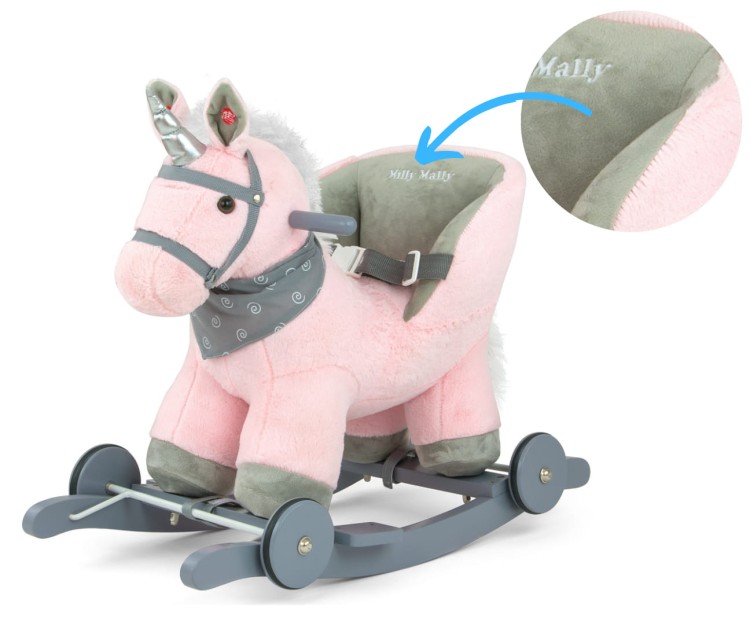 Koń na biegunach Polly Pink