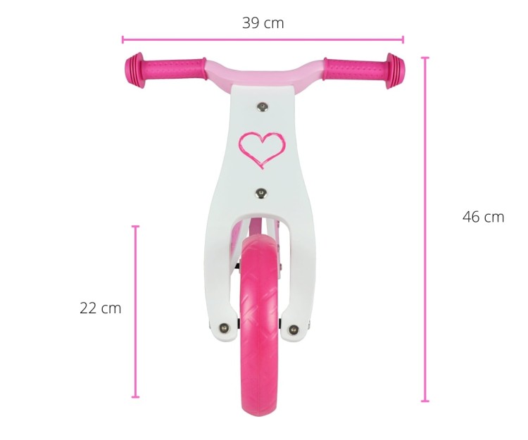 Rowerek biegowy LOOK / Pojazd 2 w 1 Look Hearts