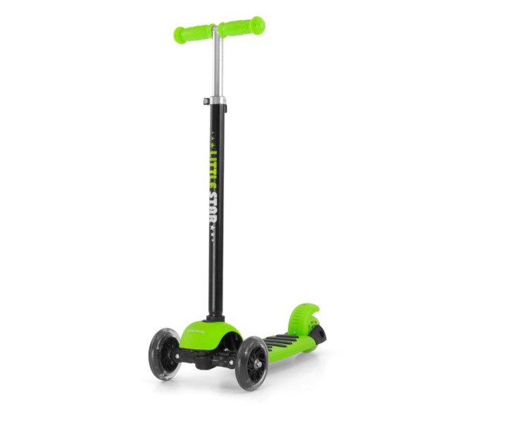 Scooter Little Star Green - hulajnoga dla dzieci 3w1