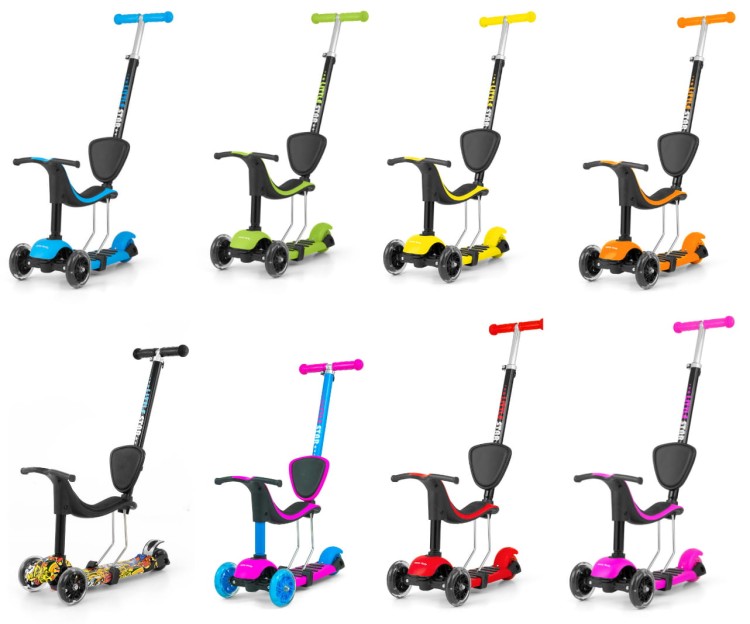 Scooter Little Star Green - hulajnoga dla dzieci 3w1