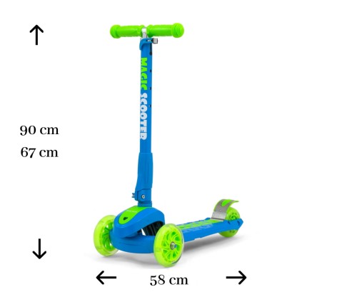 Scooter Magic Blue-Green  - hulajnoga dla dziecka