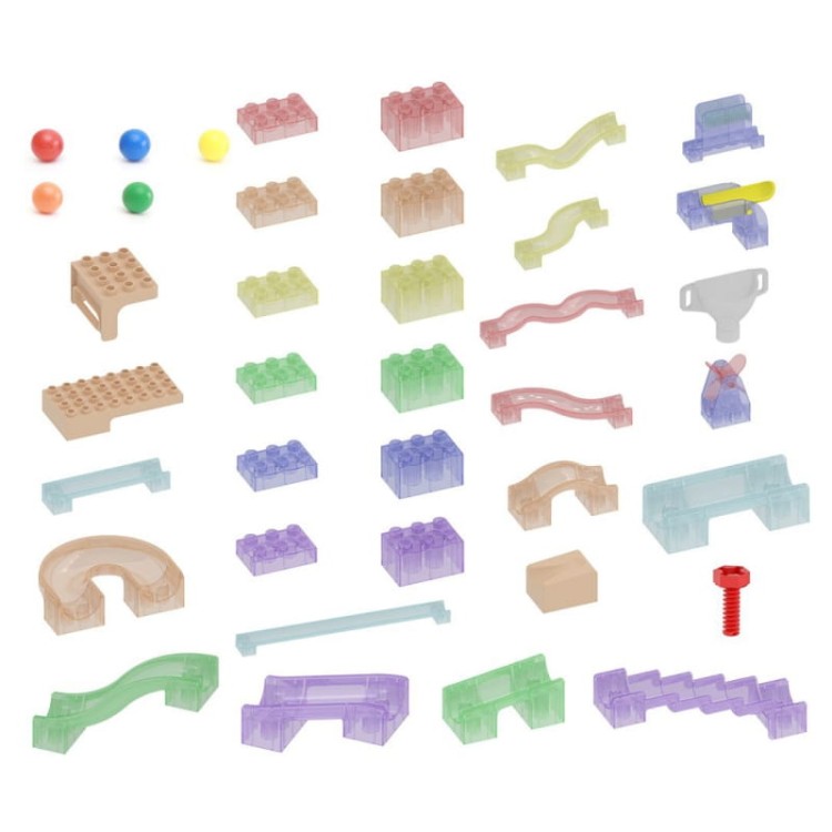 MASTERKIDZ Zestaw Konstrukcyjny Tor dla Piłek Tablica STEM 209elementów