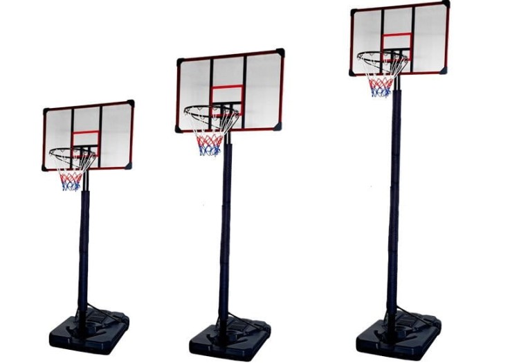 Kosz do Koszykówki Mobilny Regulowany Stojak 200-305cm CDB-001B
