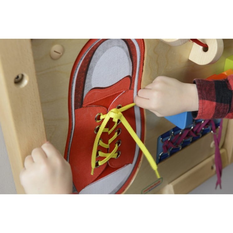 MASTERKIDZ Tablica Edukacyjna - Zręczność Manualna Sznurowanie