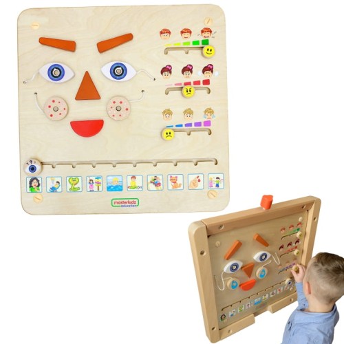 MASTERKIDZ Tablica Edukacyjna Jak Się Czujesz? Nauka Emocji