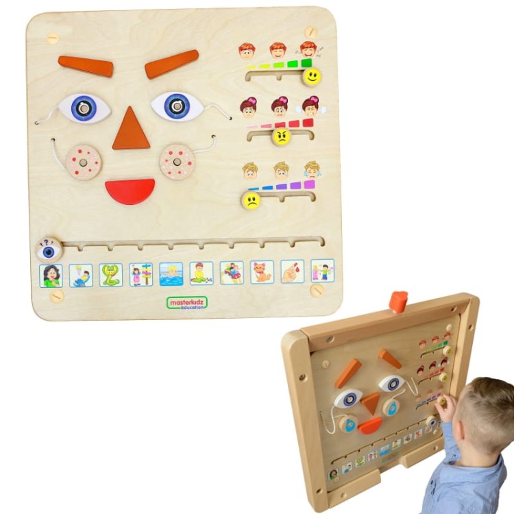 MASTERKIDZ Tablica Edukacyjna Jak Się Czujesz? Nauka Emocji