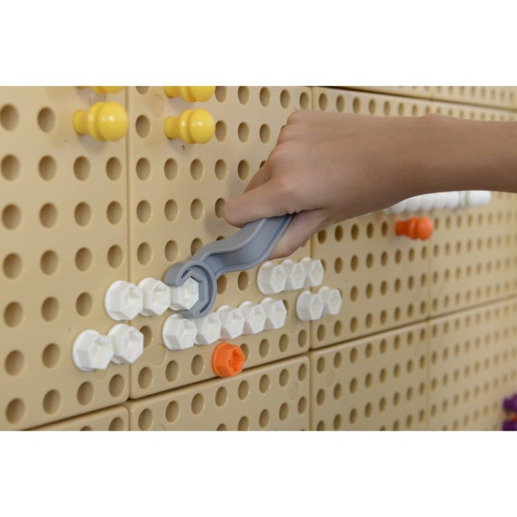 Zestaw Narzędzia Z Wkrętarką 8 Elementów - Tablica Naukowo-Kreatywna Masterkidz STEM