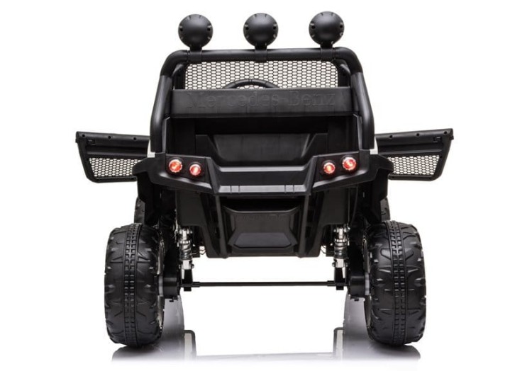 autko na akumulator dla dzieci Mercedes Unimog S Biały