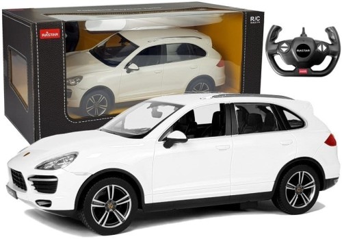 Auto Zdalnie Sterowanie R/C Porsche Cayenne Rastar 1:14 Białe