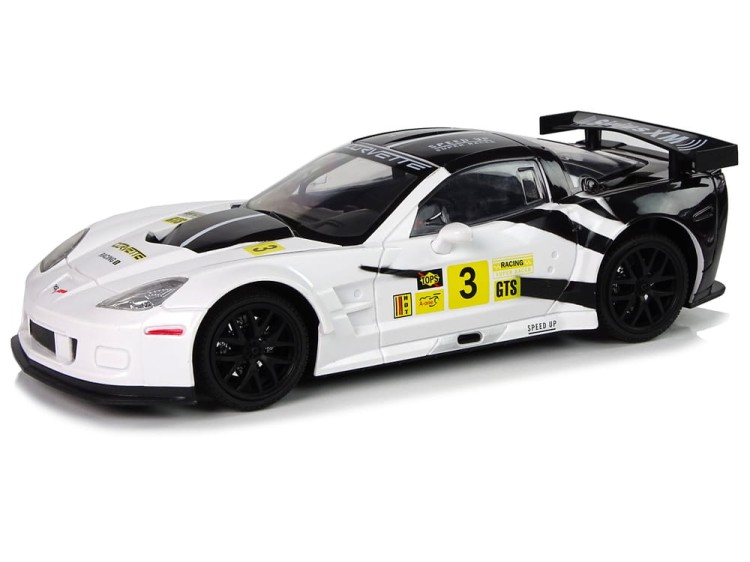 Auto Zdalnie Sterowane Wyścigowe Corvette C6.R białe
