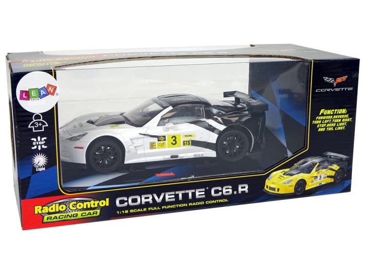 Auto Zdalnie Sterowane Wyścigowe Corvette C6.R białe