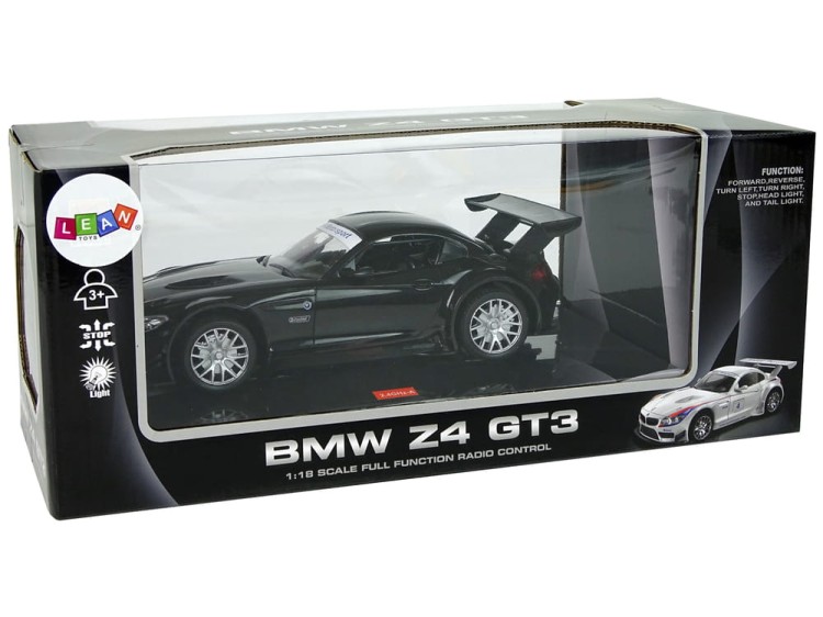 Auto Zdalnie Sterowane Sportowe R/C 1:18 BMW Z4 GT3 Czarny 2.4 G Światła