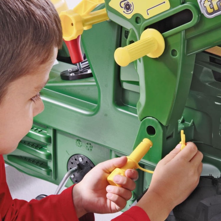 Rolly Toys John Deere Traktor na pedały Biegi Pompowane Koła 3-8 la