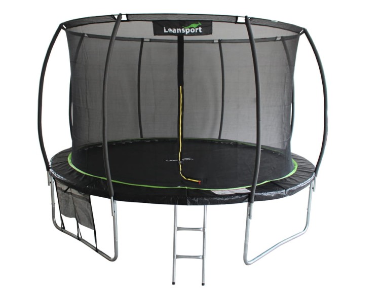 Trampolina LEAN Sport Max 10ft Czarno-Zielona