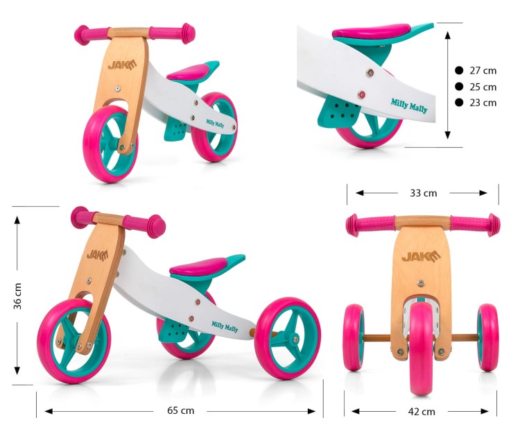 Pojazd Jake Classic Candy / jeździk 2 w 1