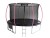 Trampolina LEAN Sport Max 12ft Czarno-Różowa - trampolina ogrodowa 366 cm