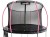 Trampolina LEAN Sport Max 12ft Czarno-Różowa - trampolina ogrodowa 366 cm