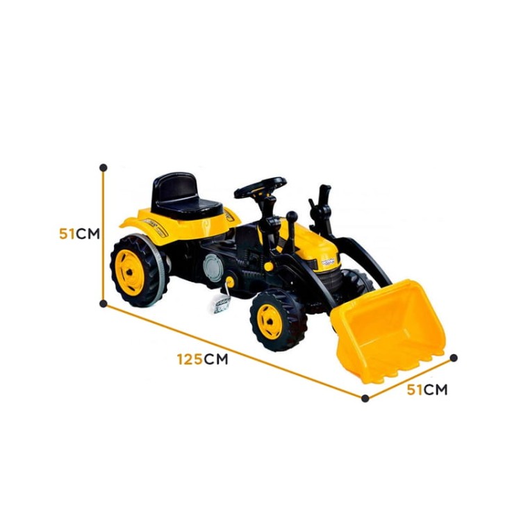 Traktor Na Pedały Farmer MaxTrac Classic Łyżka Spychacz