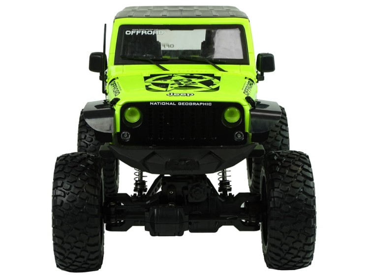 Auto Zdalnie sterowane Terenowe Rock Crawler 2.4 GHz Zielone Amortyzatory 4x4