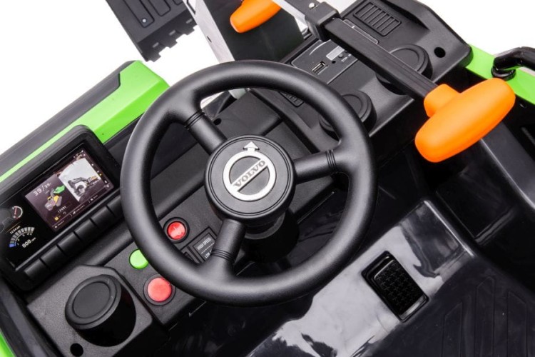Koparka Na Akumulator dla dzieci Volvo DK-VE888 Zielona