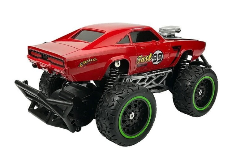 Auto Zdalnie Sterowane R/C 6.5 km/h Wysokie Koła Czerwone