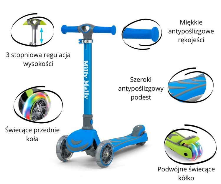 Scooter Boogie Blue - hulajnoga dla dzieci