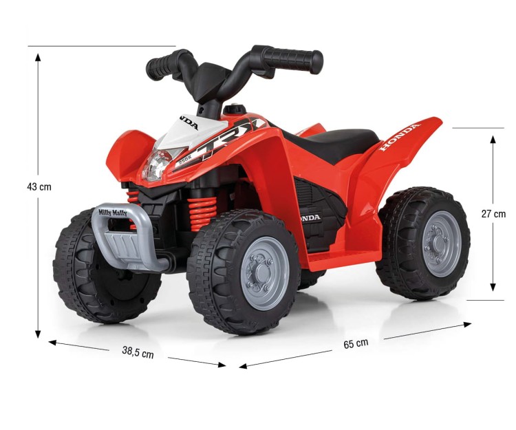 Pojazd na akumulator Quad dla dzieci HONDA ATV Red