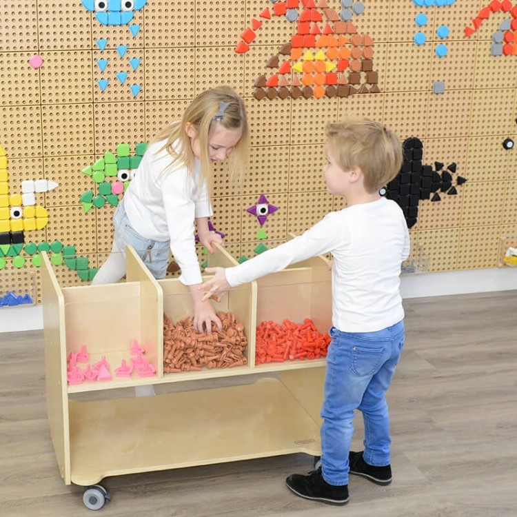 MASTERKIDZ Zestaw Kołeczki w kształcie figur geometrycznych 64szt do tablic STEM