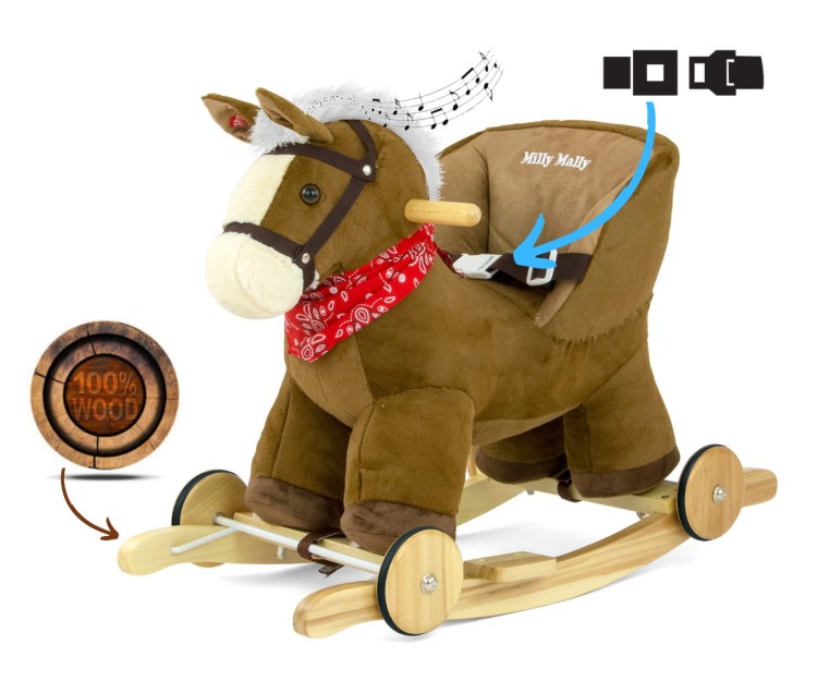 Koń na biegunach Polly Dark Brown