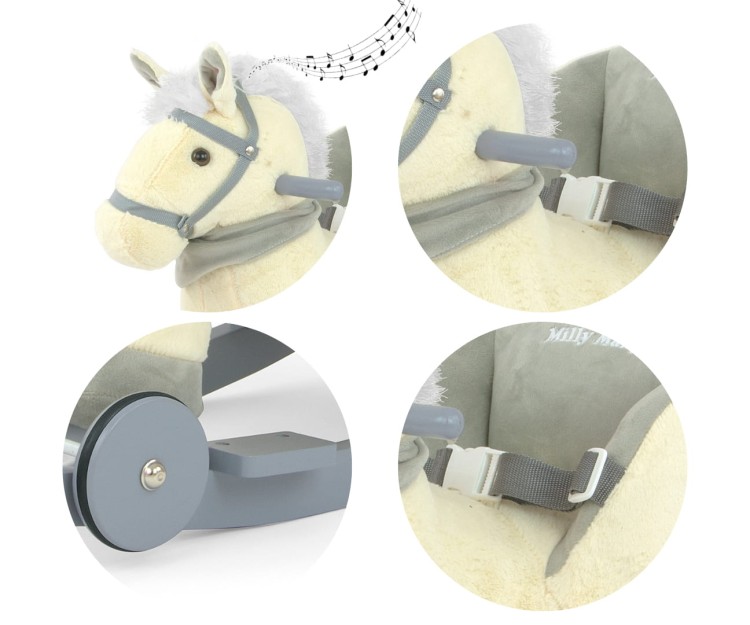Koń na biegunach Polly Beige