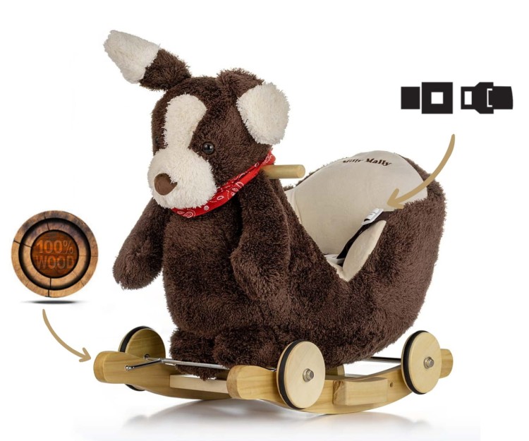 Piesek na biegunach Polly Plus - Brown Dog