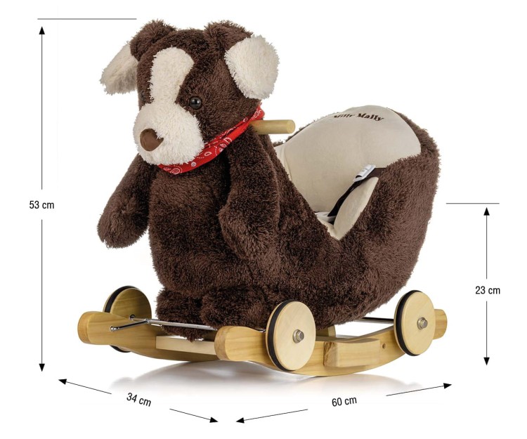 Piesek na biegunach Polly Plus - Brown Dog