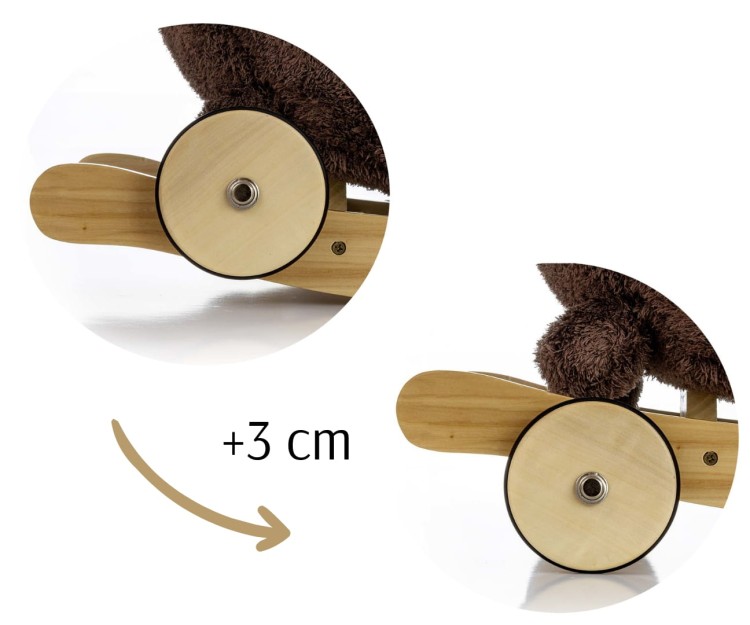Piesek na biegunach Polly Plus - Brown Dog