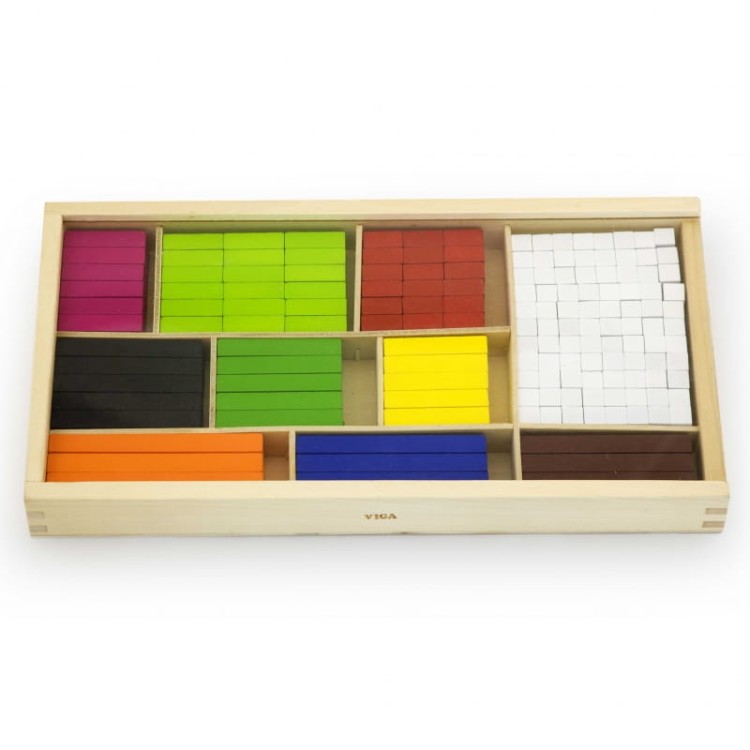 Drewniane Patyczki Edukacyjne Matematyczne do Nauki Liczenia Viga Toys Montessori