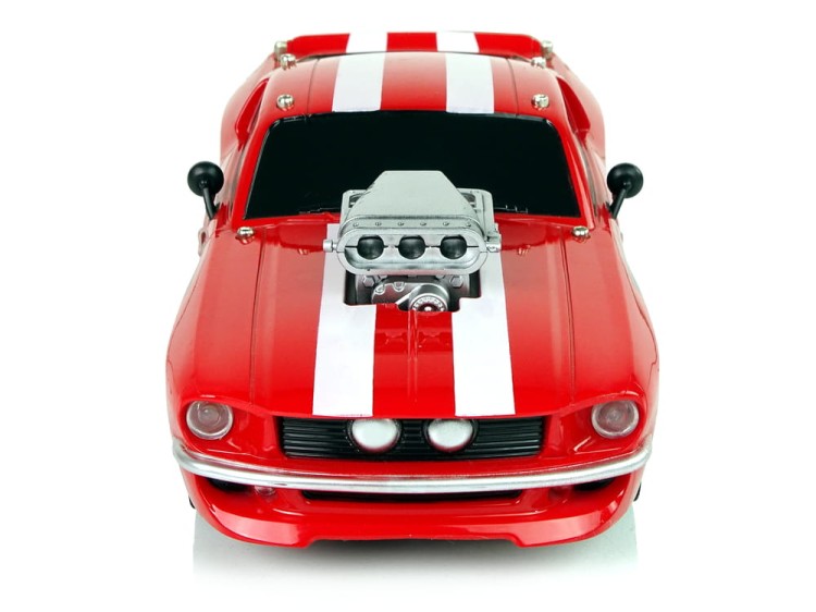Auto Sportowe Zdalnie sterowane R/C 1:16 Czerwone Białe Pasy Pilot