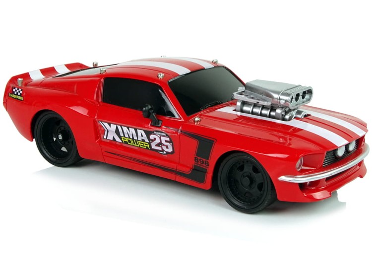 Auto Sportowe Zdalnie sterowane R/C 1:16 Czerwone Białe Pasy Pilot