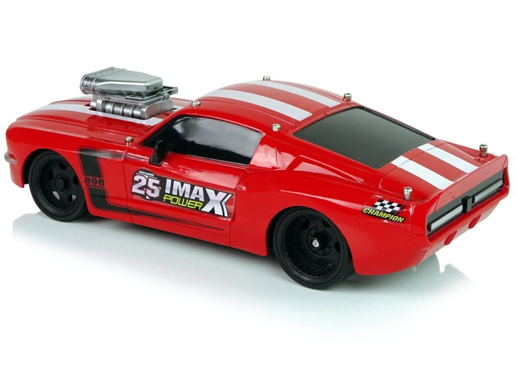 Auto Sportowe Zdalnie sterowane R/C 1:16 Czerwone Białe Pasy Pilot