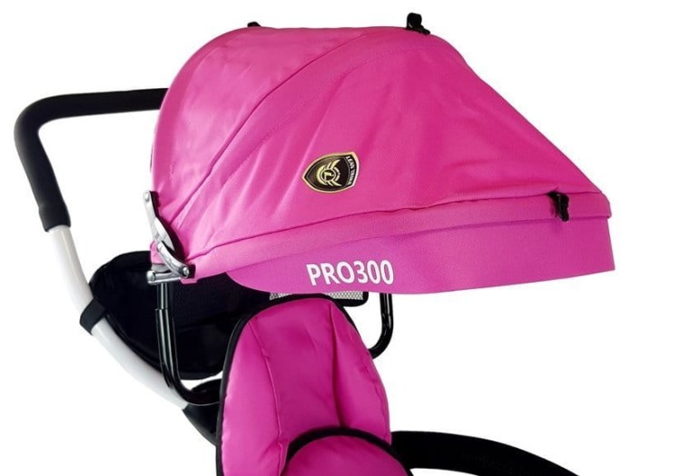 Rower Trójkołowy PRO300 Różowy z Rączka i Obręczą