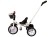 Rower Trójkołowy PRO100 Czarny Koszyk Koła EVA