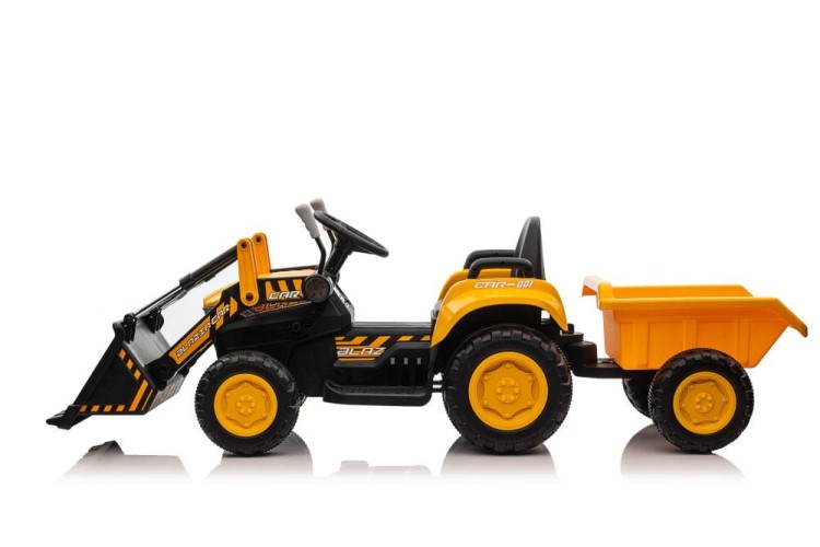 Traktor Dla Dzieci Na Akumulator Z łyżką BW-X002A Żółty