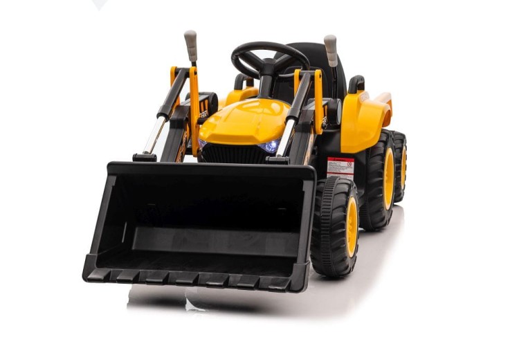 Traktor Dla Dzieci Na Akumulator Z łyżką BW-X002A Żółty