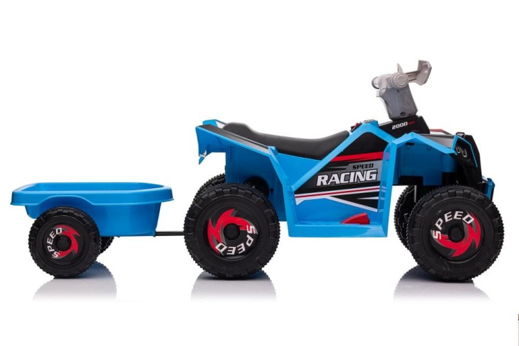Quad Na Akumulator dla dziecka XMX630T Niebieski Z Przyczepą