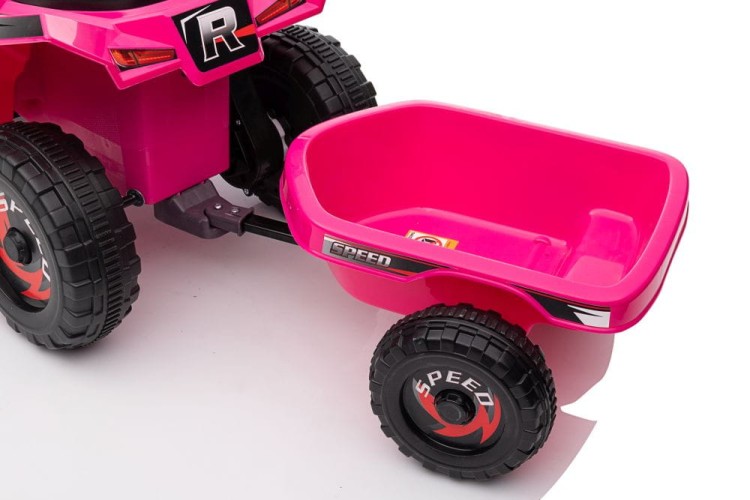 Quad Na Akumulator dla dziecka XMX630T Różowy Z Przyczepą
