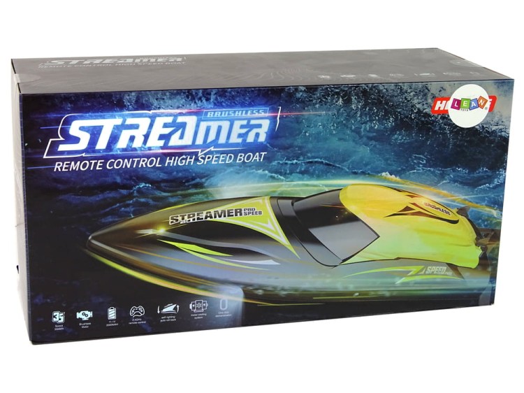 Motorówka Zdalnie sterowana R/C 2,4G Żółta 35 KM/H
