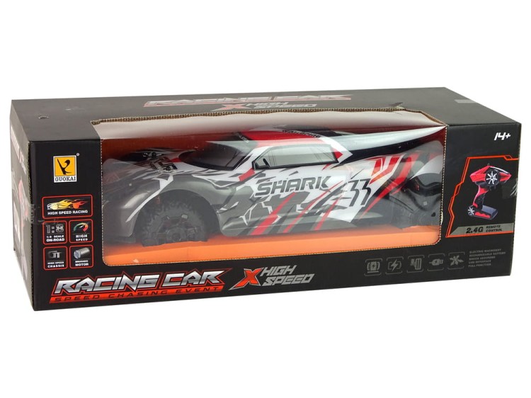 Auto Sportowe  Zdalnie Sterowane R/C 1:8 Szary Biały