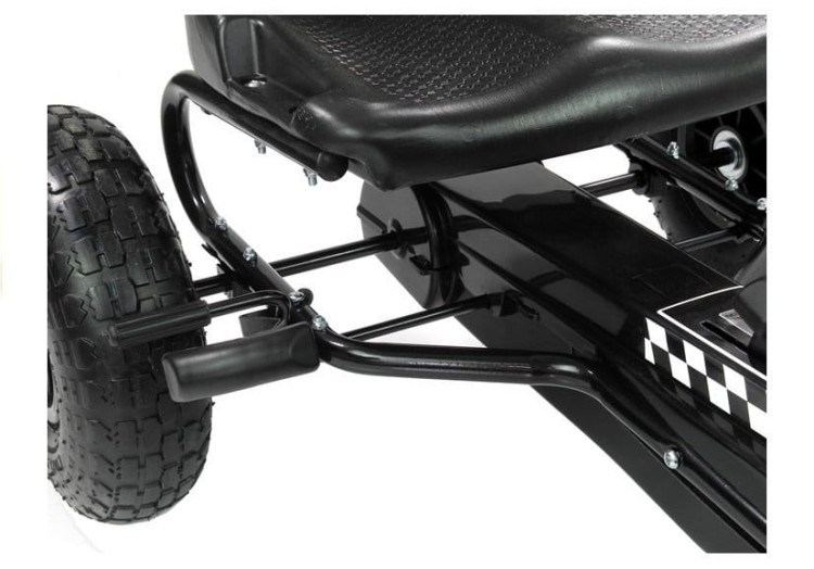 Gokart na pedały Czarny A-15 Pompowane Koła