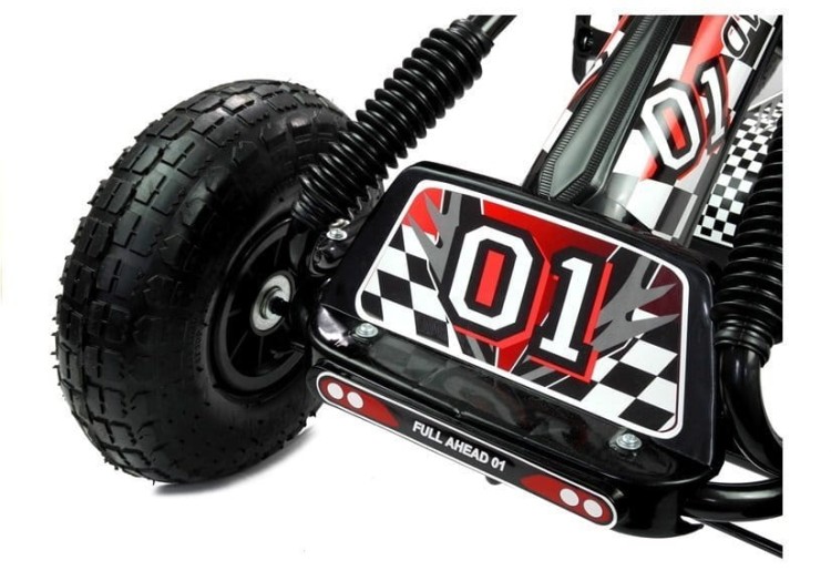 Gokart na pedały Czarny A-15 Pompowane Koła